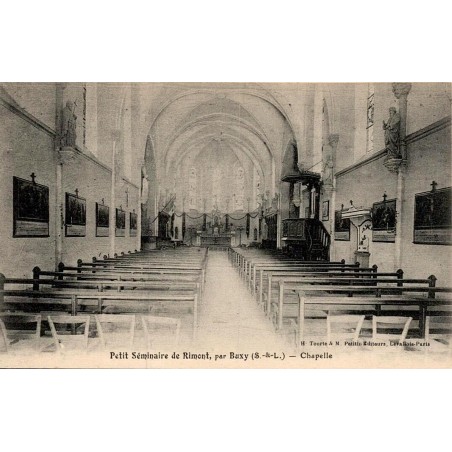 Carte postale ancienne Rimont chapelle petit séminaire Buxy