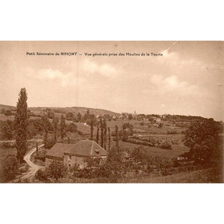 Carte postale ancienne Rimont séminaire vue moulins de la Tourte
