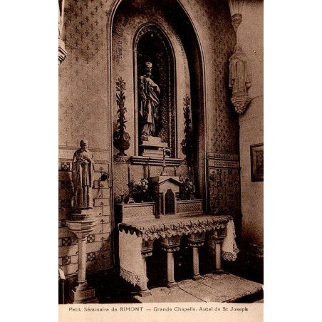 Carte postale ancienne Rimont autel Saint Joseph chapelle séminaire
