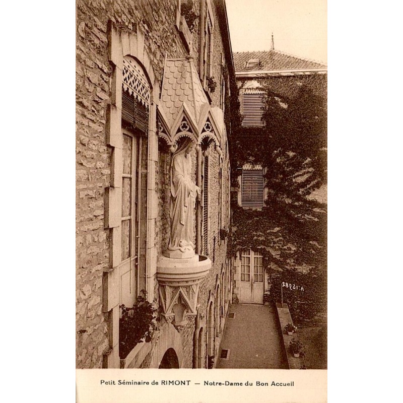 Carte postale ancienne Rimont Notre Dame du Bon Accueil séminaire