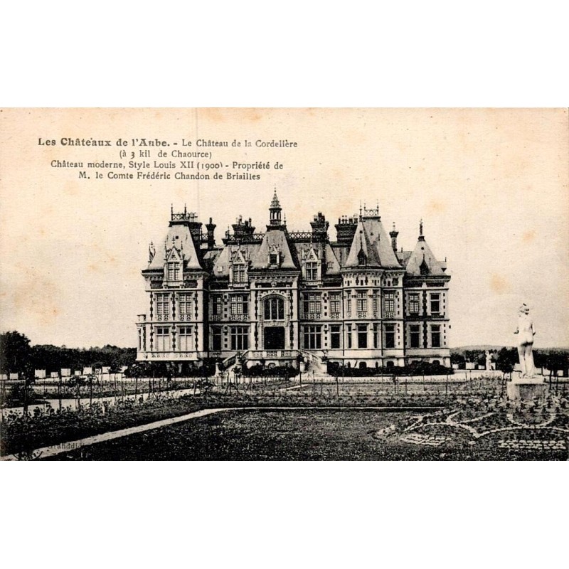 Carte postale ancienne château de la Cordelière Chaource Aube