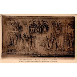 Carte postale ancienne Narbonne tapisserie Création du monde trésor