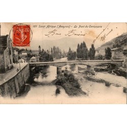 Carte postale ancienne Saint Affrique pont du Centenaire Sorgue