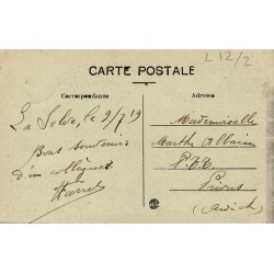 CPA La Selle Aveyron illustré vue générale
