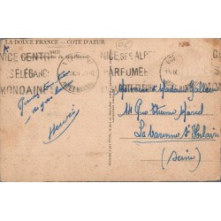 Carte postale ancienne Nice – Vue générale du Mont Boron