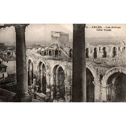 Carte postale ancienne Arles arènes côté nord amphithéâtre