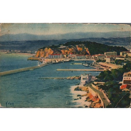 Carte postale ancienne Nice vue générale du Mont Boron