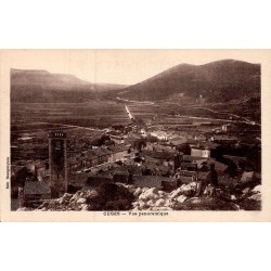 Carte postale ancienne Cuges les Pins vue panoramique village