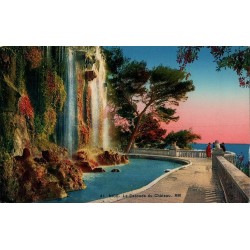 Carte postale ancienne Nice Cascade du Château RM
