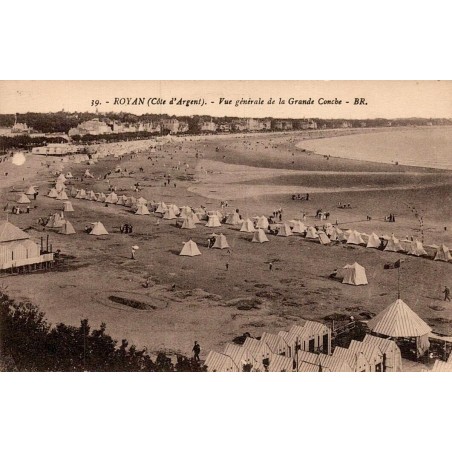39 - ROYAN (côte d'Argent) - Vue générale de la grande Conche - BR.