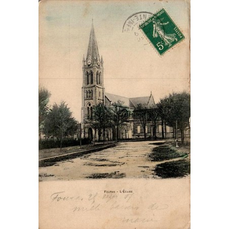 Carte postale ancienne Fouras eglise Charente Maritime