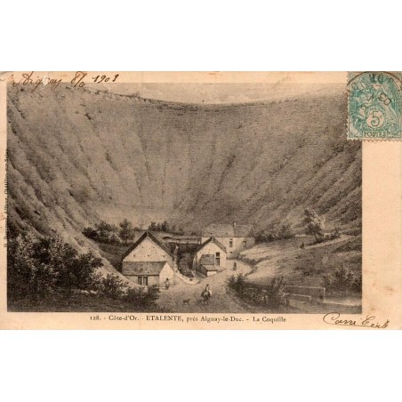 Carte postale ancienne Etalante la Coquille Côte d Or paysage