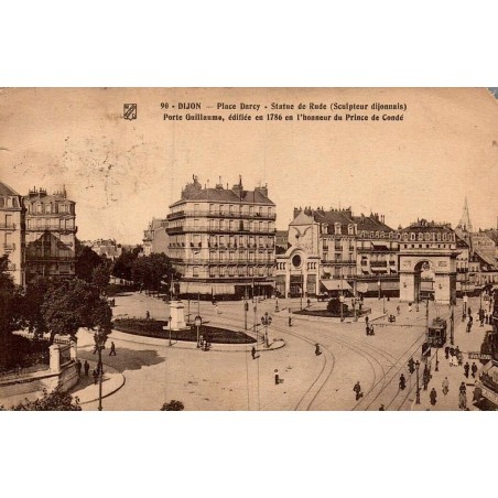 90 - DIJON - Place DARCY - Statue de Rude