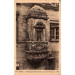 Carte postale ancienne Dijon echauguette renaissance rue de la Vannerie