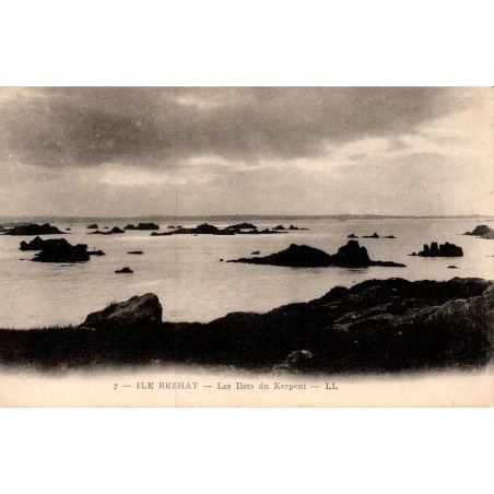 Carte postale ancienne Ile de Brehat flots du Kerpont LL