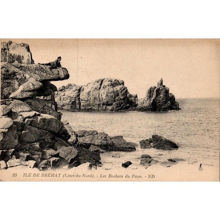33 - ILE DE BREHAT (Côte du Nord) - Les Rochers du Paon - ND