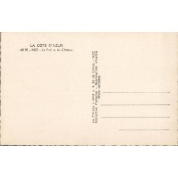 Carte postale ancienne Nice – Le Pont vu du Château | Côte d’Azur