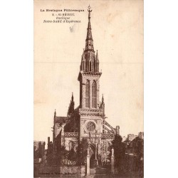 Carte postale ancienne Saint Brieuc basilique Notre Dame Esperance