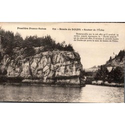 Carte postale ancienne Bassin du Doubs Rocher de l Echo Villers le Lac