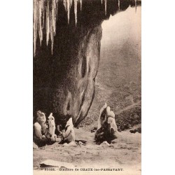 Carte postale ancienne glacière Chaux les Passavant Doubs grotte