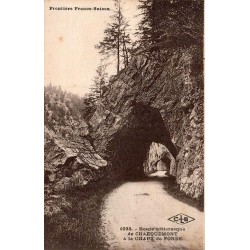 Carte postale ancienne route pittoresque Charquemont La Chaux de Fonds