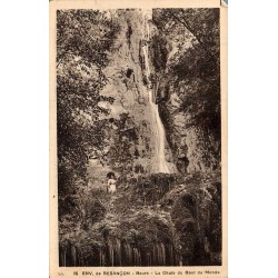 Carte postale ancienne Beure chute du Bout du Monde Doubs cascade