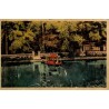 Carte postale ancienne Cognac Robinson bords Charente embarcations