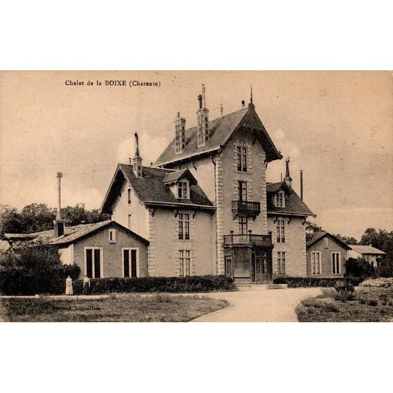 Carte postale ancienne chalet de la Boixe forêt Charente