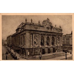 Carte postale ancienne Lille le théâtre façade place centre ville Nord