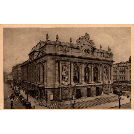 Carte postale ancienne Lille le théâtre façade place centre ville Nord