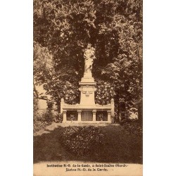 Carte postale ancienne Saint Saulve Notre Dame de la Garde statue Nord