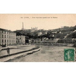 84 - LYON - Une Vue des Quais sur la Saône