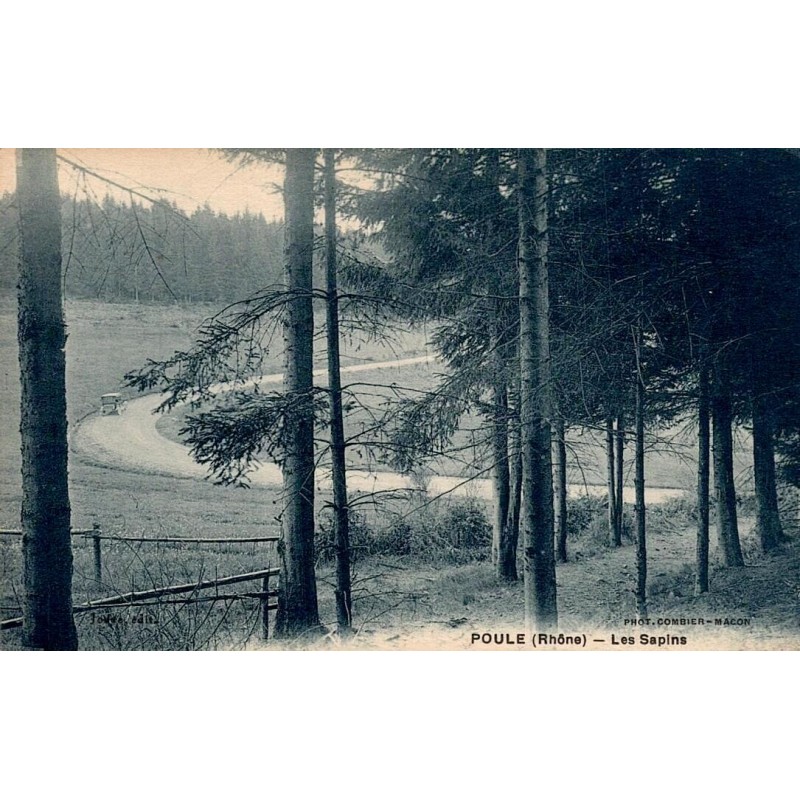 Carte postale ancienne Poule-les-Écharmeaux Les Sapins CPA Rhône