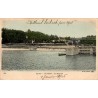 Carte postale ancienne Lyon Île Barbe le barrage CPA Rhône