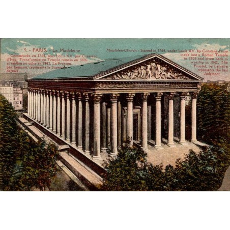 Carte postale ancienne Paris La Madeleine CPA