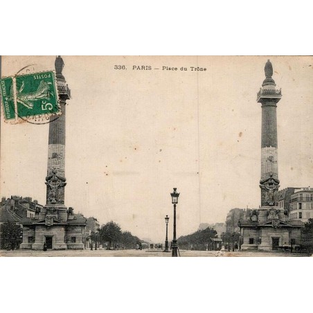 Carte postale ancienne Paris Place du Trône CPA