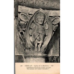 Carte postale ancienne Vézelay Église de la Madeleine