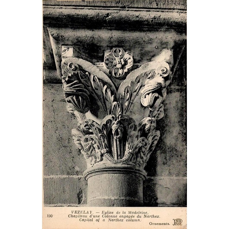 Carte postale ancienne Vézelay – Église de la Madeleine