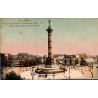 Carte postale ancienne Paris Place de la Bastille et Colonne de Juillet CPA