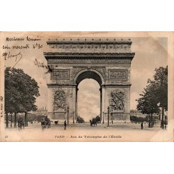 Carte postale ancienne Paris Arc de Triomphe de l’Étoile 1903 CPA
