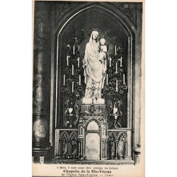 Carte postale ancienne Paris Chapelle de la Sainte Vierge église Saint-Eugène CPA