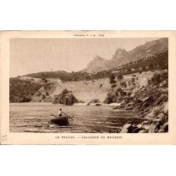 Carte postale ancienne Agenda PLM 1925 Le Trayas Calanque de Maudois CPA Var