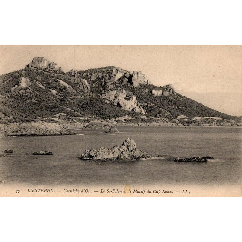 77 - L'ESTEREL - Corniche d'Or - Le St-Pilon et le massif du Cap Roux -- LL