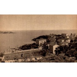 Carte postale ancienne Agay vue générale CPA Var