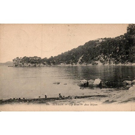 Carte postale ancienne Toulon Cap Brun Anse Méjean