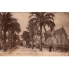 Carte postale ancienne Hyères avenue Beauregard et Église Anglaise édition LL