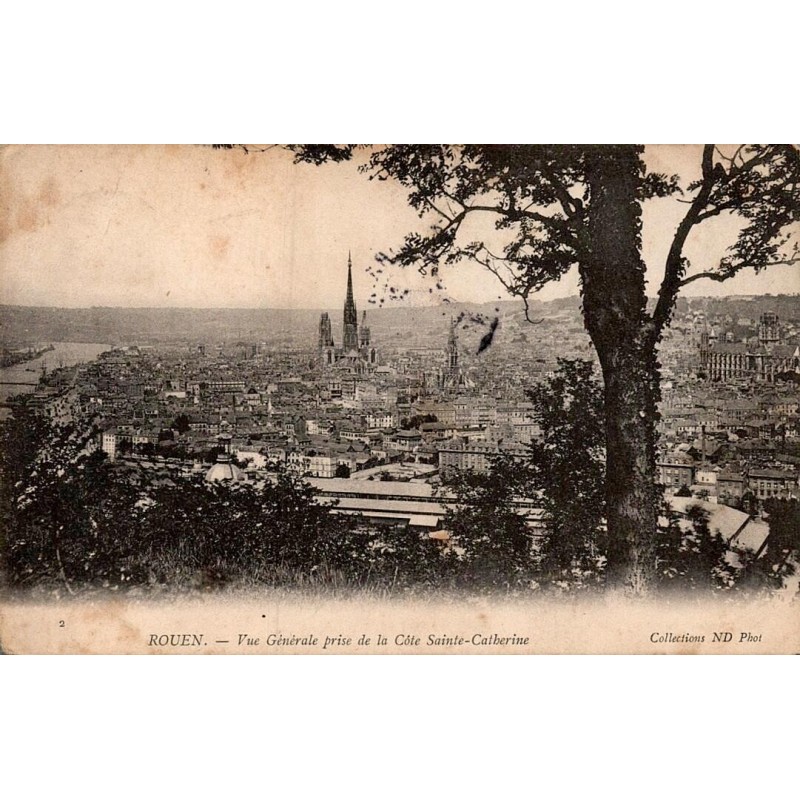 2 - ROUEN - Vue Générale prise de la Côte Sainte Catherine