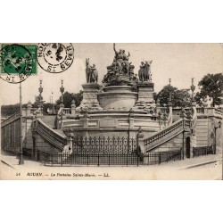 Carte postale ancienne Rouen La Fontaine Sainte-Marie édition LL