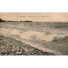 Carte postale ancienne Le Havre effet des vagues sur l’entrée du port