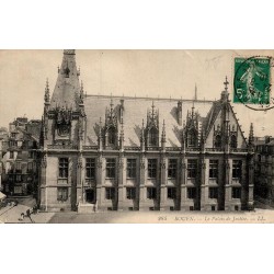 Carte postale ancienne Rouen Le Palais de Justice édition LL